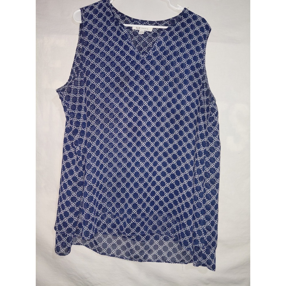 Cristina B Tiered Tank Top Dressy Size XL EUC